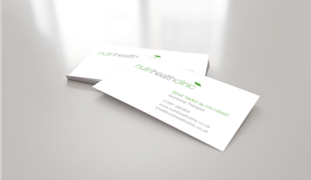 Nutri Health Clinic business card