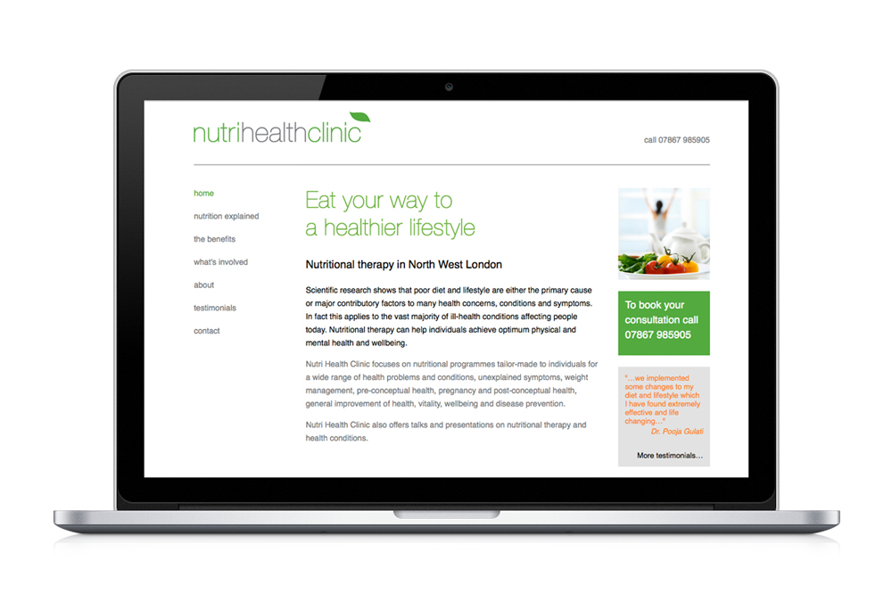 Nutri Health Clinic website