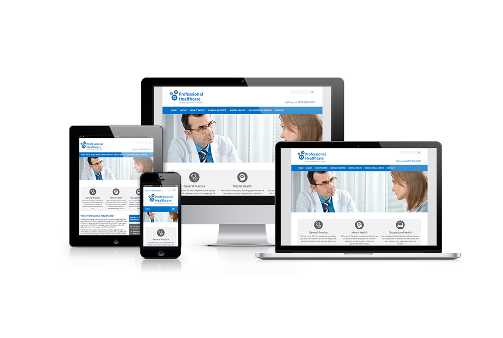 Professional Healthcare website